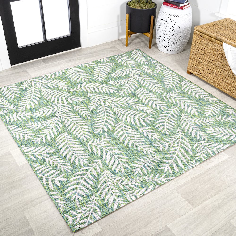 Nevis Palm Frond Indoor/Outdoor Area Rug. Picture 2