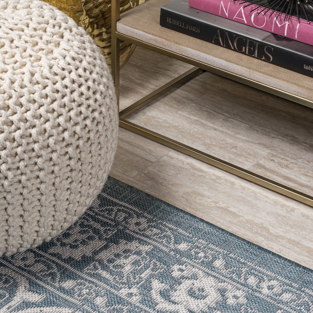 Galon Filigree Indoor/Outdoor Area Rug. Picture 5