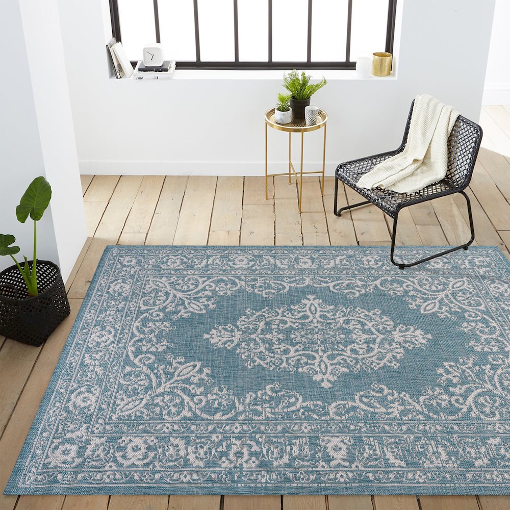 Galon Filigree Indoor/Outdoor Area Rug. Picture 14