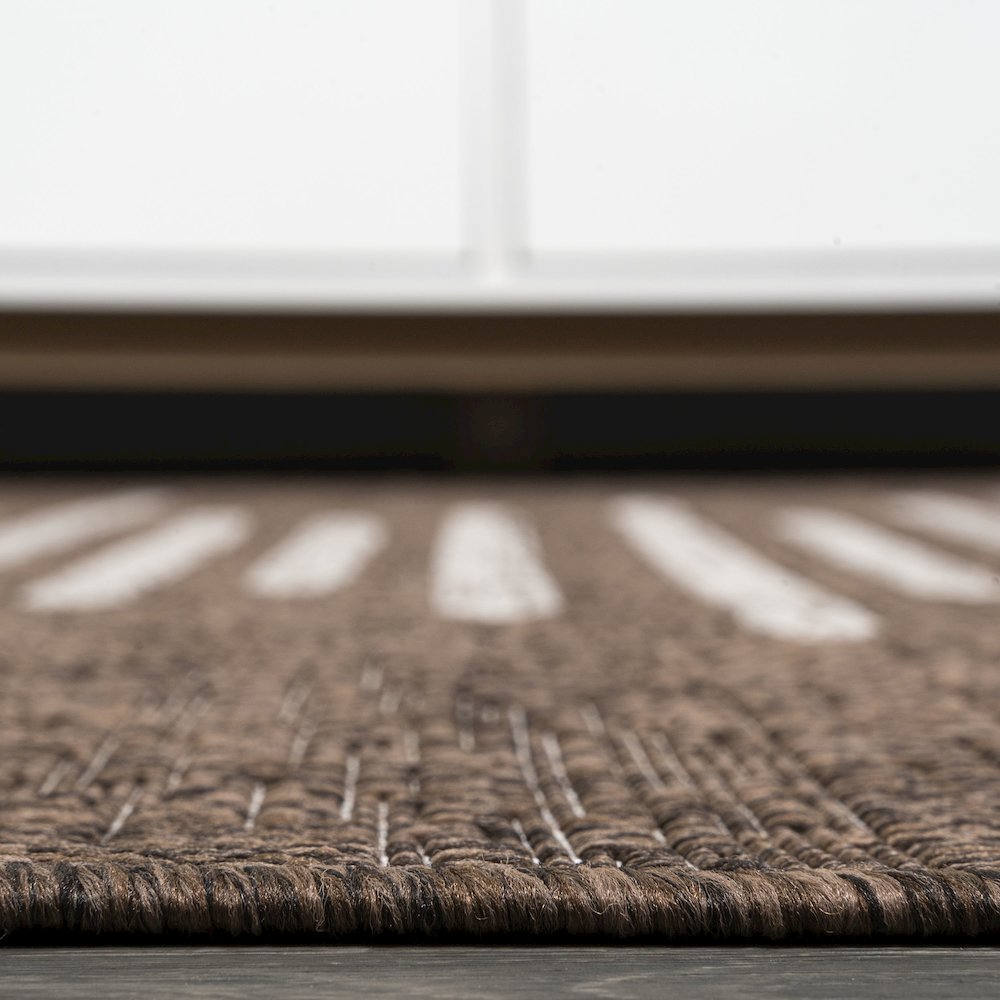 Zolak Berber Stripe Geometric Indoor/Outdoor Area Rug. Picture 11