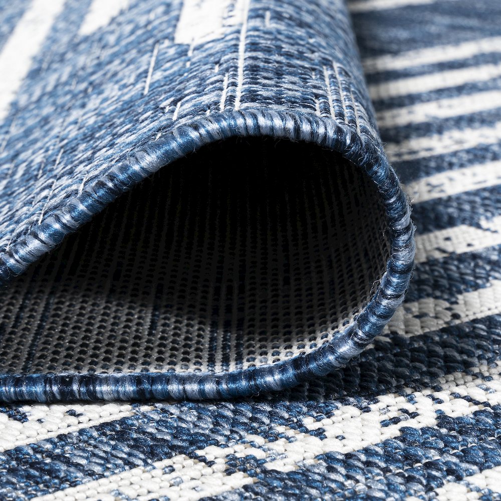 Zolak Berber Stripe Geometric Indoor/Outdoor Area Rug. Picture 6