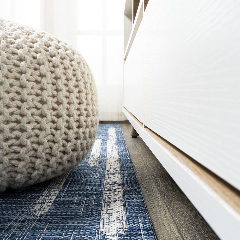 Zolak Berber Stripe Geometric Indoor/Outdoor Area Rug. Picture 7