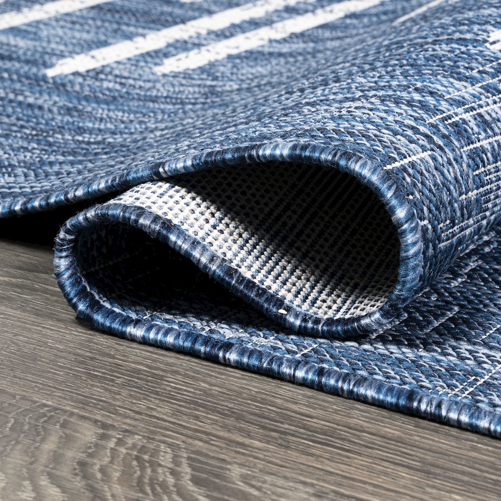 Zolak Berber Stripe Geometric Indoor/Outdoor Area Rug. Picture 8
