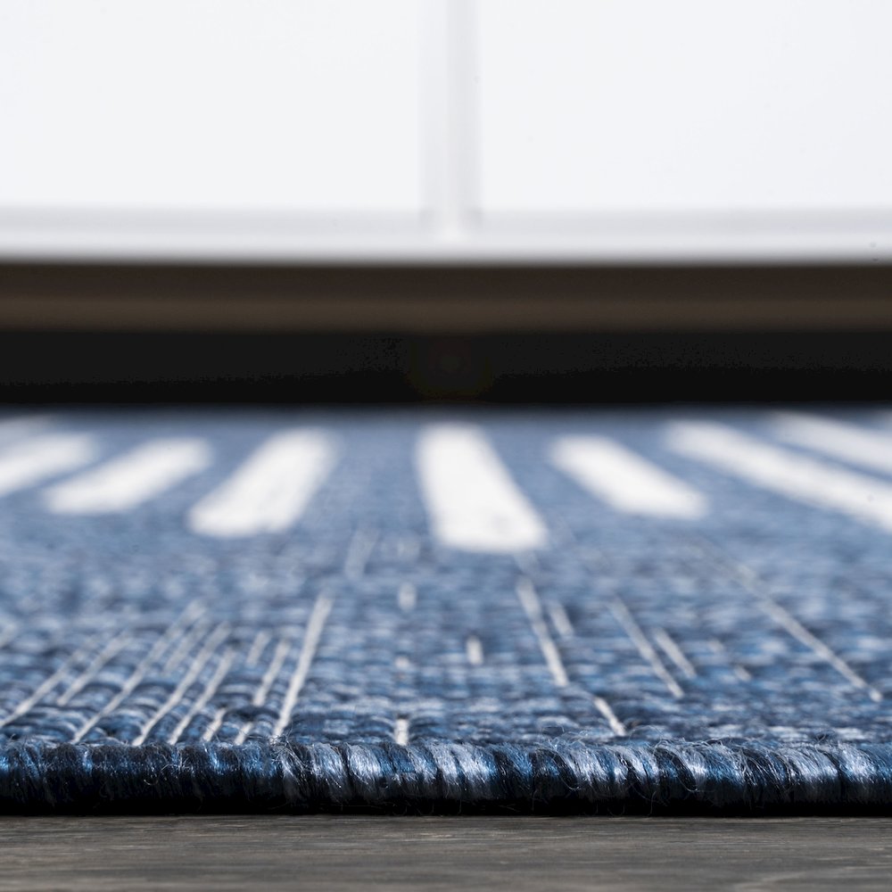 Zolak Berber Stripe Geometric Indoor/Outdoor Area Rug. Picture 11