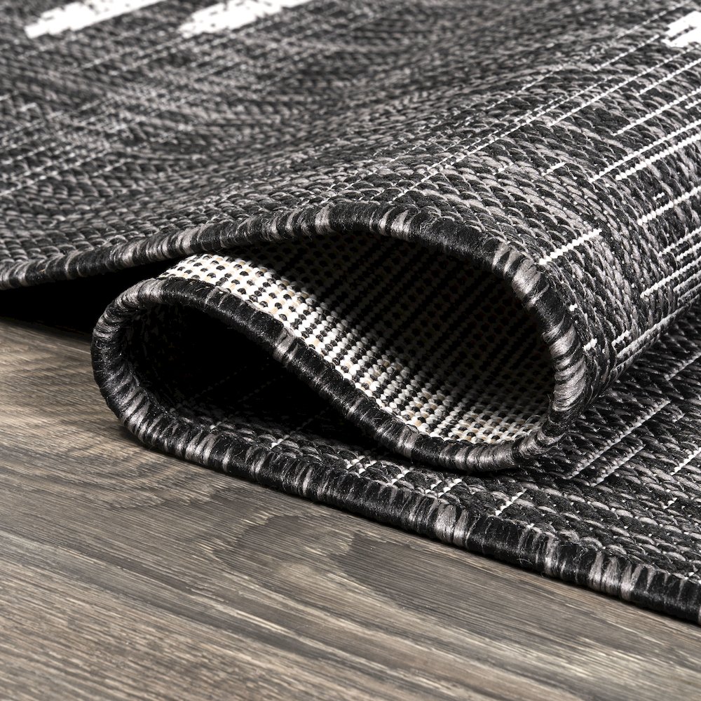 Zolak Berber Stripe Geometric Indoor/Outdoor Area Rug. Picture 8