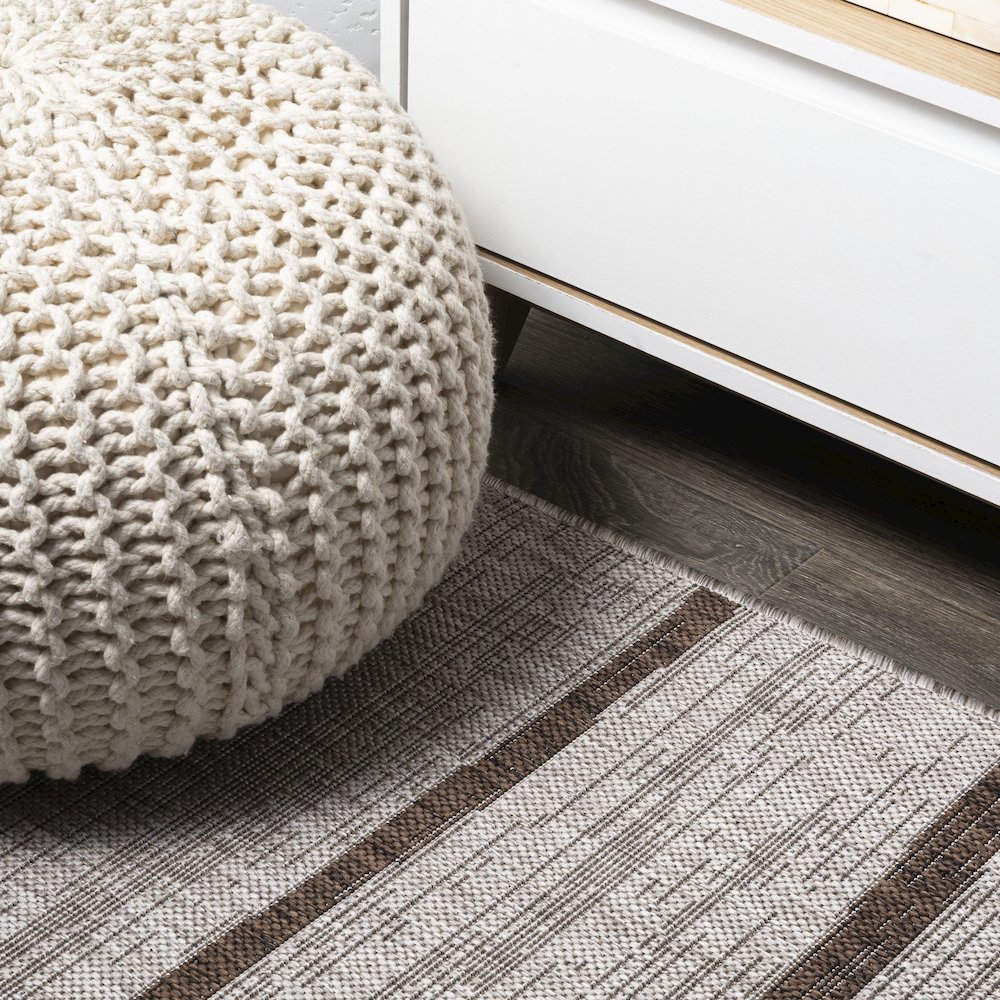 Colonia Berber Stripe Indoor/Outdoor Area Rug. Picture 5