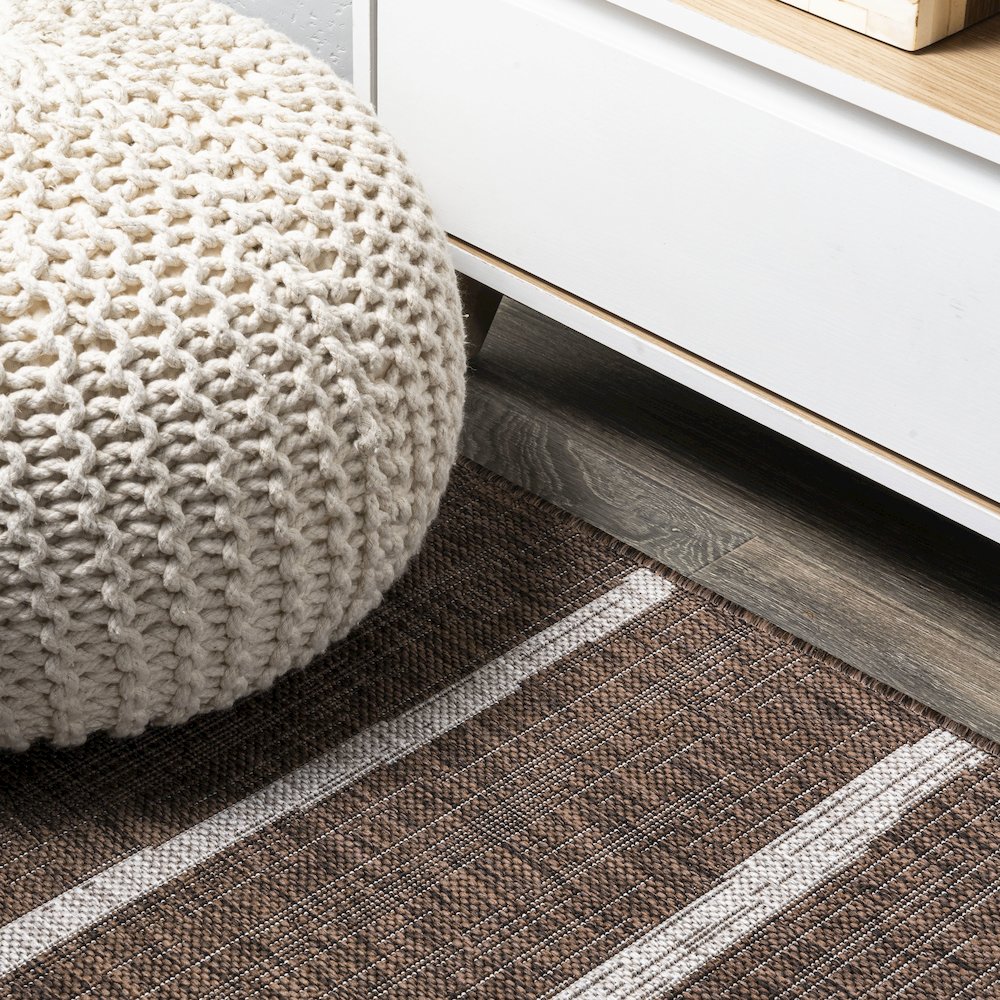 Colonia Berber Stripe Indoor/Outdoor Area Rug. Picture 5