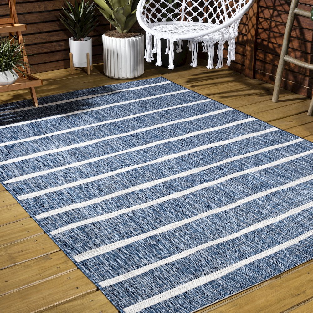 Colonia Berber Stripe Indoor/Outdoor Area Rug. Picture 7