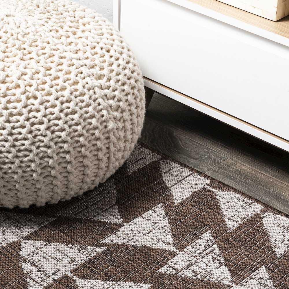 Andratx Modern Tribal Geometric Indoor/Outdoor Area Rug. Picture 5