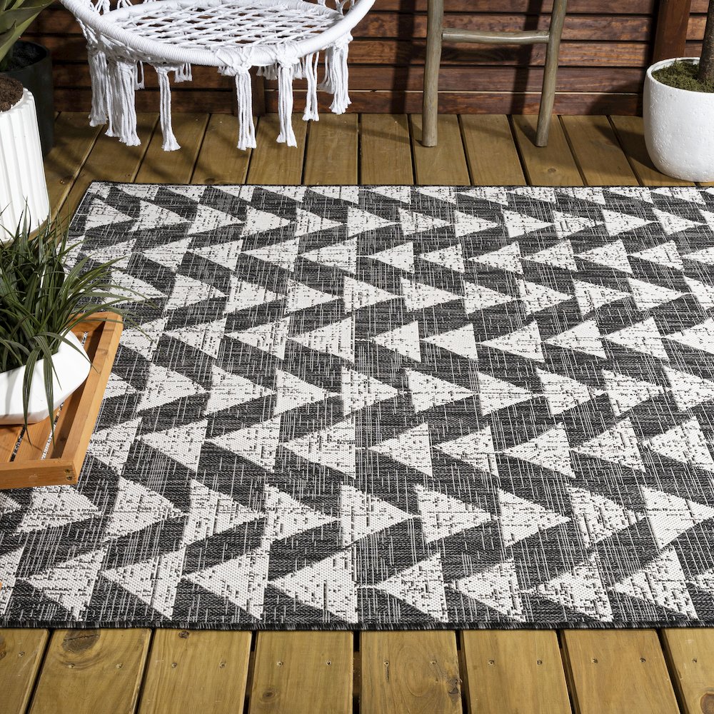 Andratx Modern Tribal Geometric Indoor/Outdoor Area Rug. Picture 8