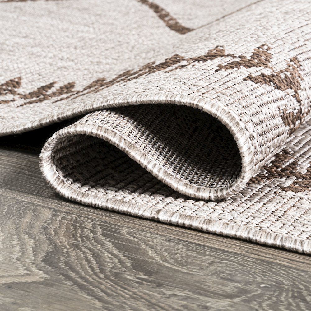 Derya Tribal Diamond Trellis Indoor/Outdoor Area Rug. Picture 8