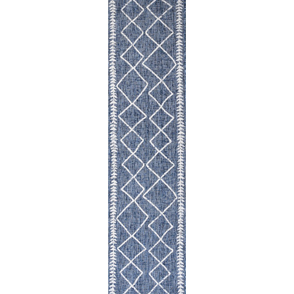 Derya Tribal Diamond Trellis Indoor/Outdoor Area Rug. Picture 1