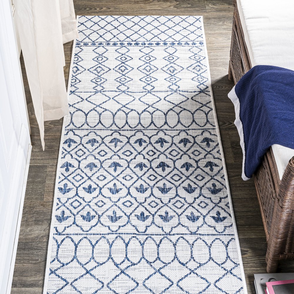 Kafel Tribal Bohemian Indoor/Outdoor Area Rug. Picture 2