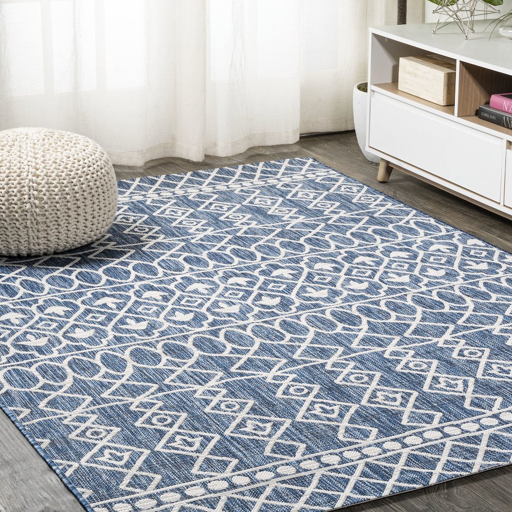 Kafel Tribal Bohemian Indoor/Outdoor Area Rug. Picture 2
