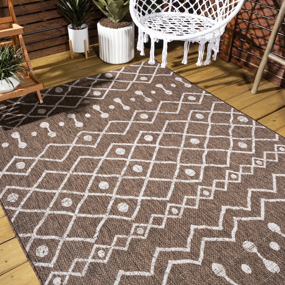 Nokat Tribal Bohemian Indoor/Outdoor Area Rug. Picture 9