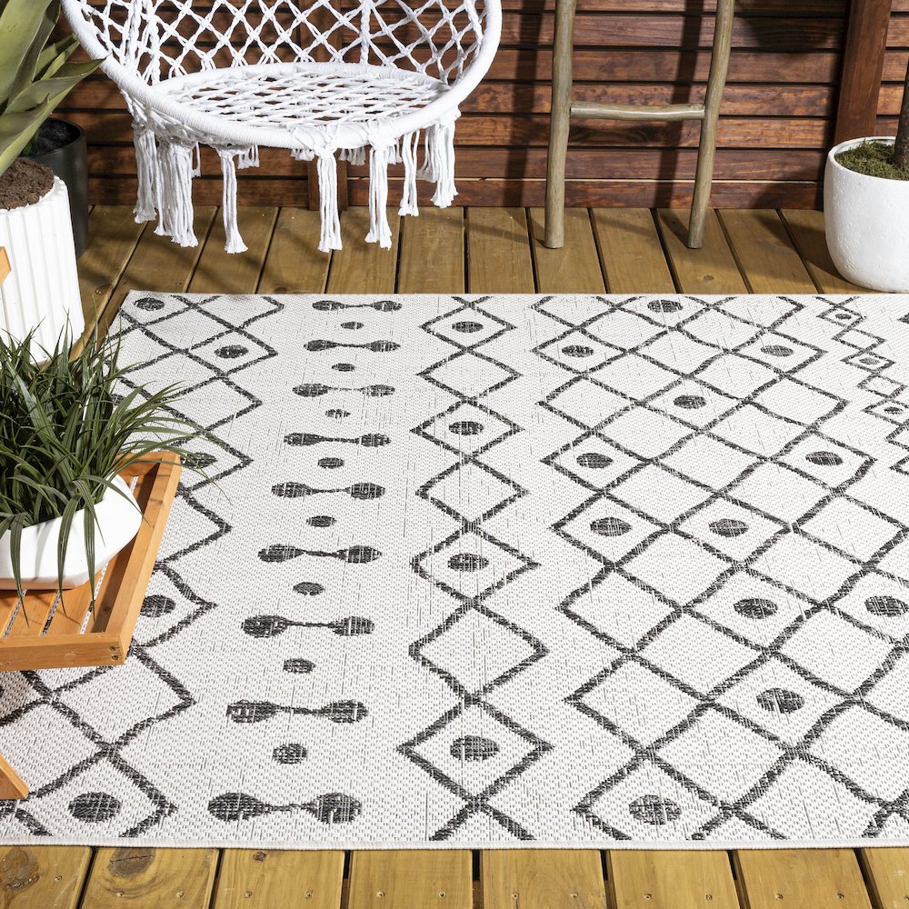 Nokat Tribal Bohemian Indoor/Outdoor Area Rug. Picture 8