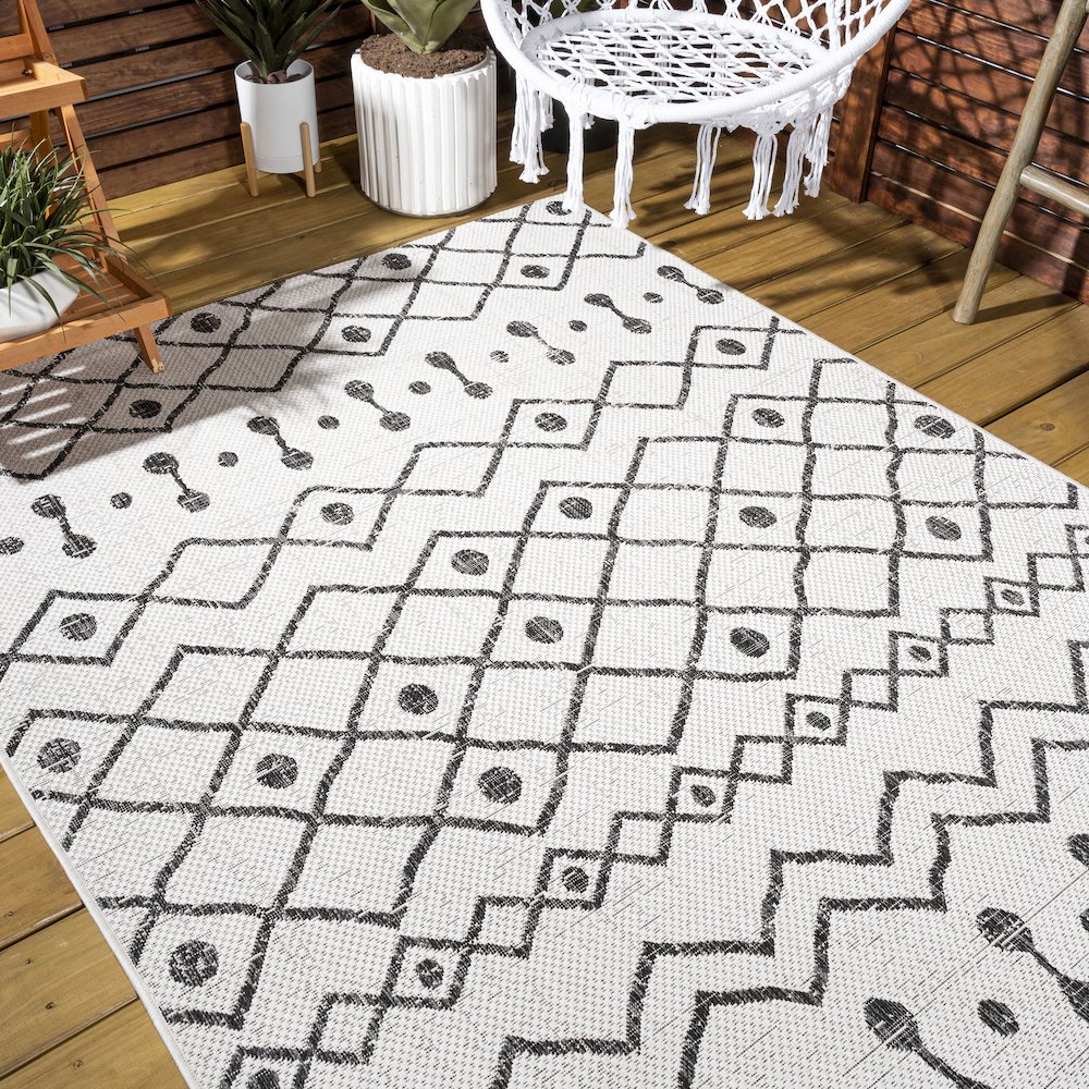 Nokat Tribal Bohemian Indoor/Outdoor Area Rug. Picture 9