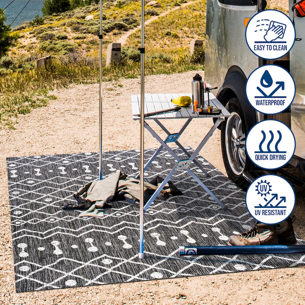 Nokat Tribal Bohemian Indoor/Outdoor Area Rug. Picture 10