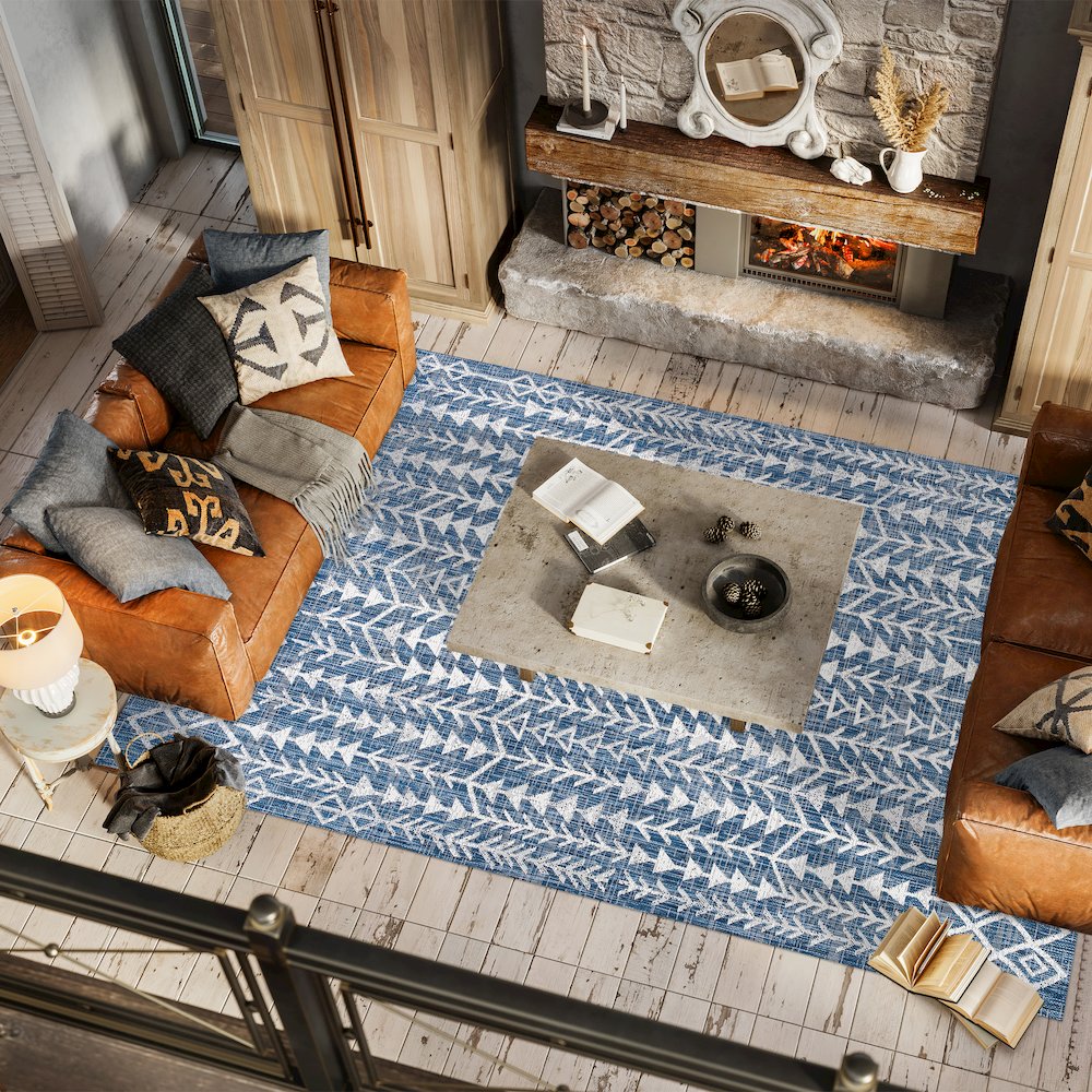 Tokay Bohemian Geometric Indoor/Outdoor Area Rug. Picture 5