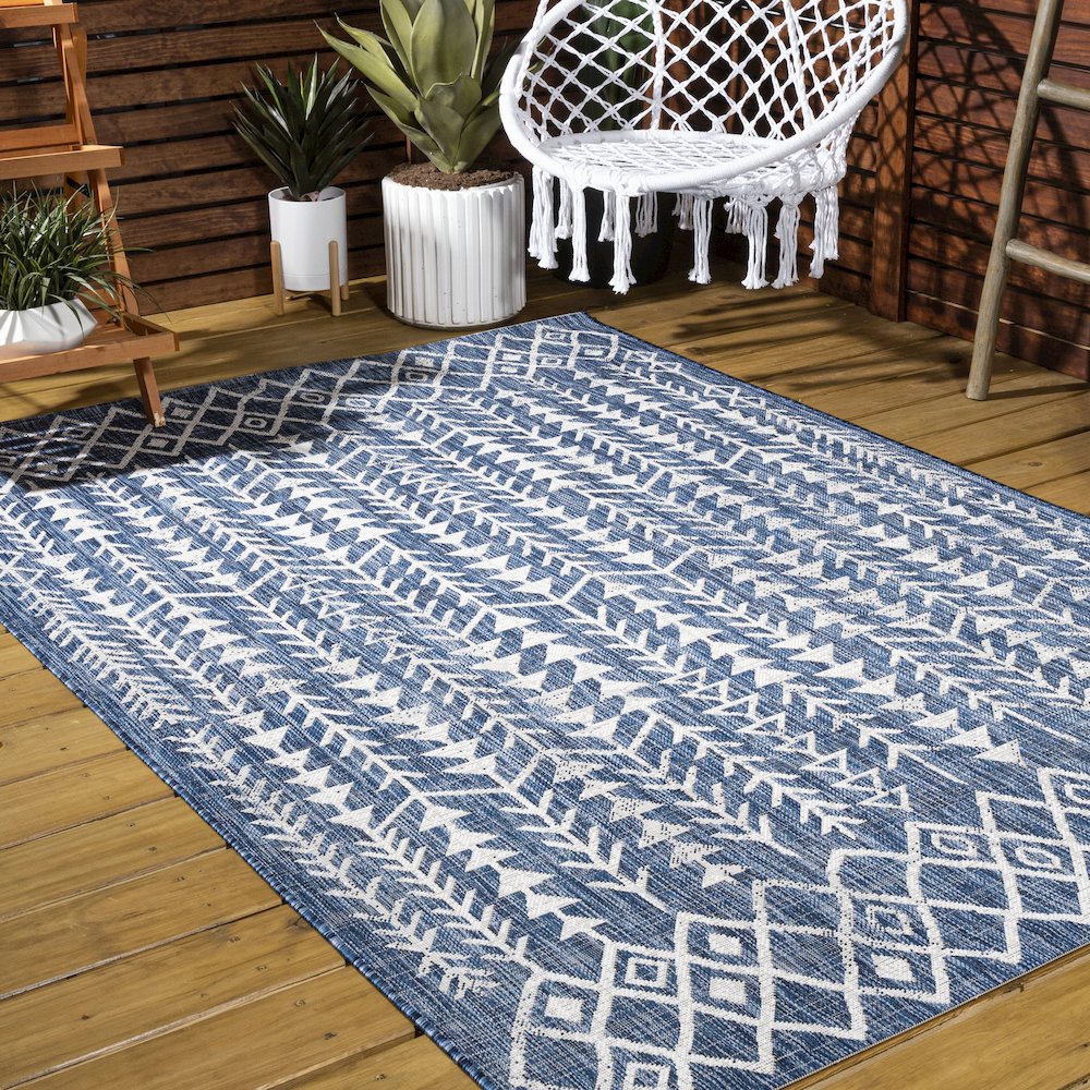 Tokay Bohemian Geometric Indoor/Outdoor Area Rug. Picture 7