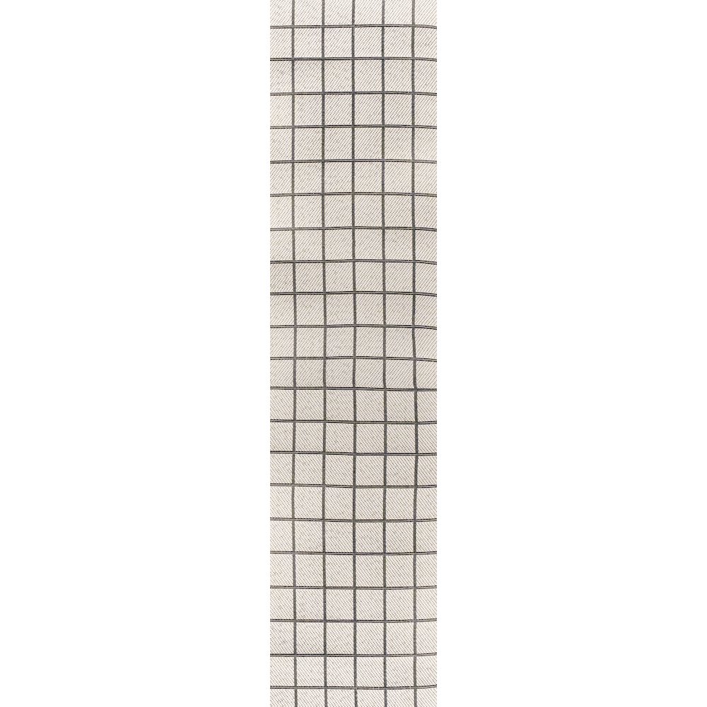 Grid Modern Squares Indoor/Outdoor Area Rug. Picture 1