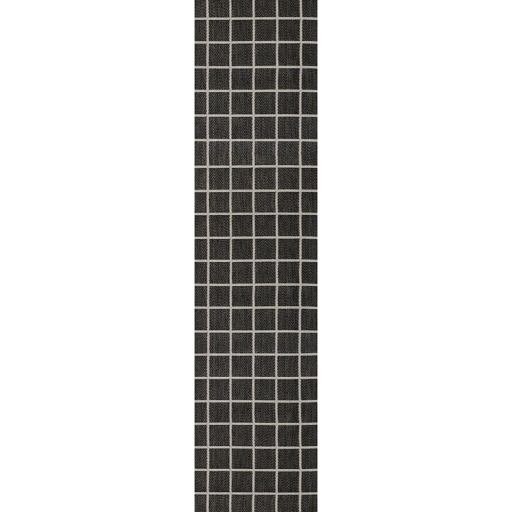 Grid Modern Squares Indoor/Outdoor Area Rug. Picture 1