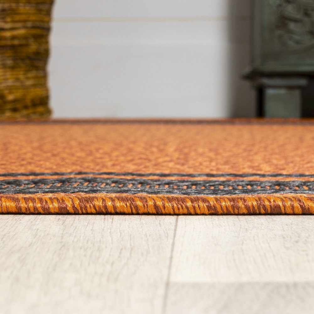 James Modern Border Stripe Indoor/Outdoor Area Rug. Picture 9