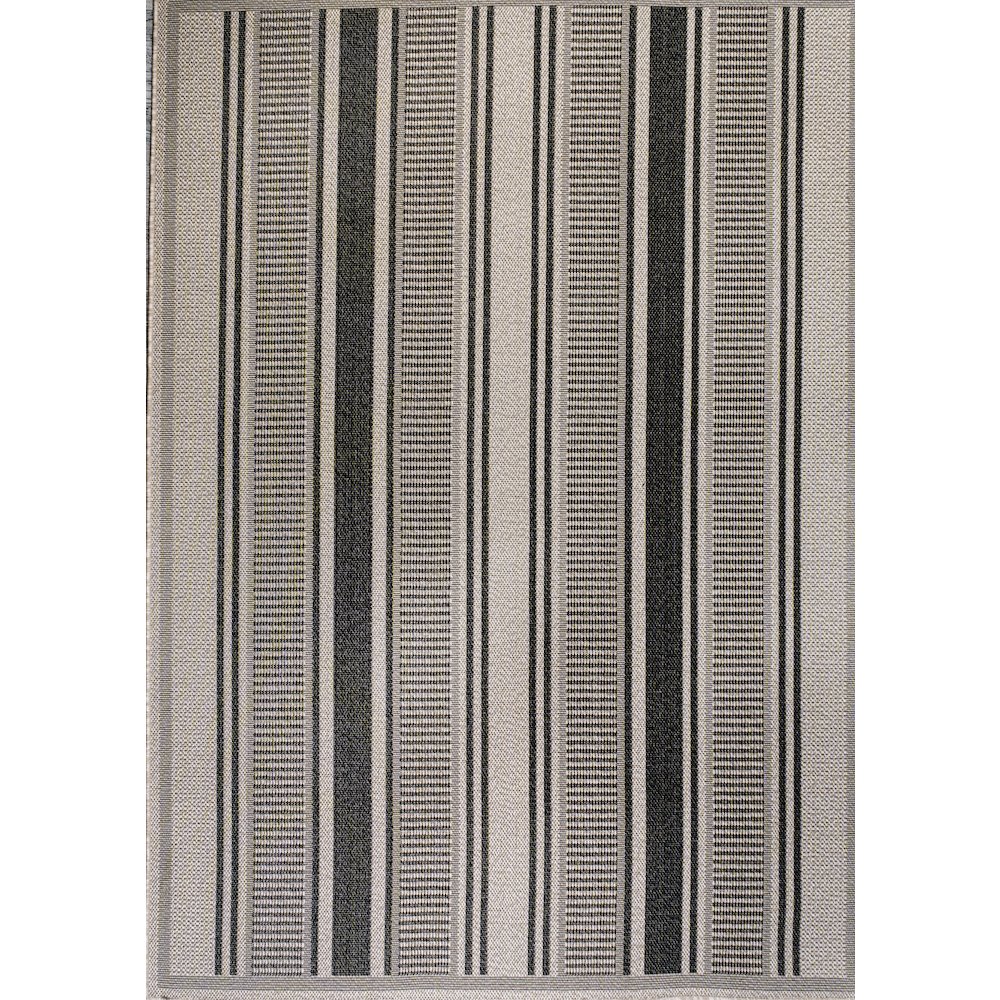 Haynes Modern Double Stripe Indoor/Outdoor Area Rug. Picture 1