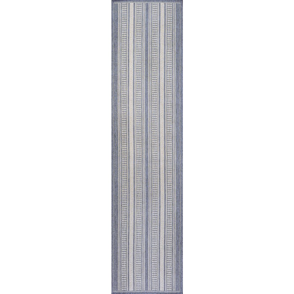 Haynes Modern Double Stripe Indoor/Outdoor Area Rug. Picture 1