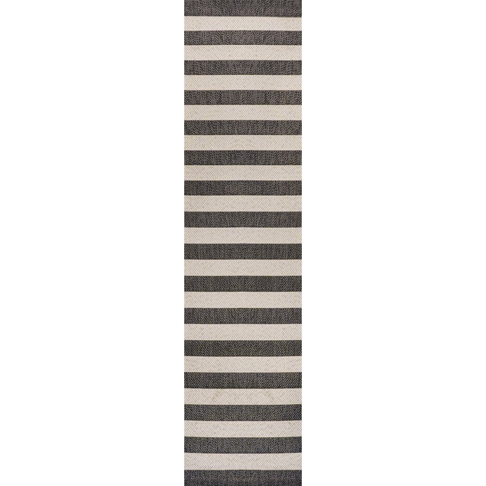 Negril Two Tone Wide Stripe Indoor/Outdoor Area Rug. Picture 1