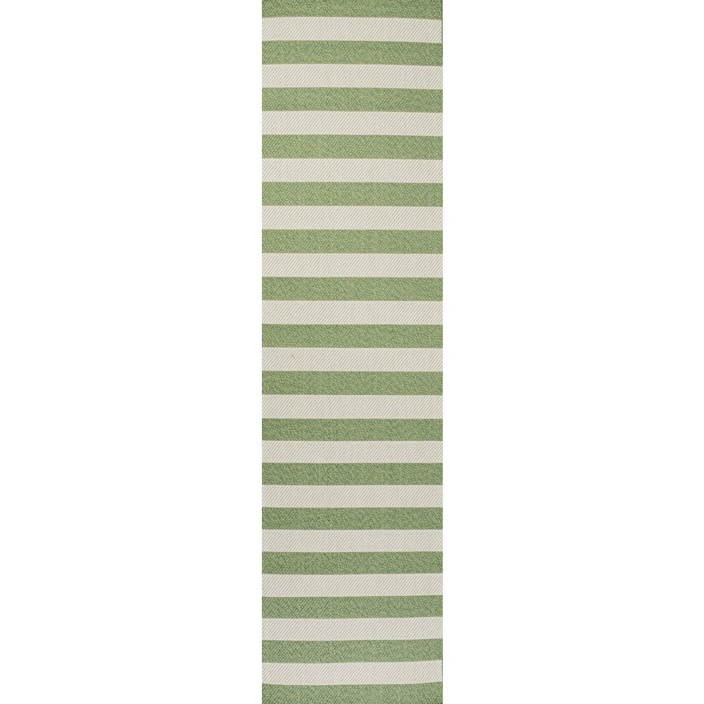 Negril Two Tone Wide Stripe Indoor/Outdoor Area Rug. Picture 1