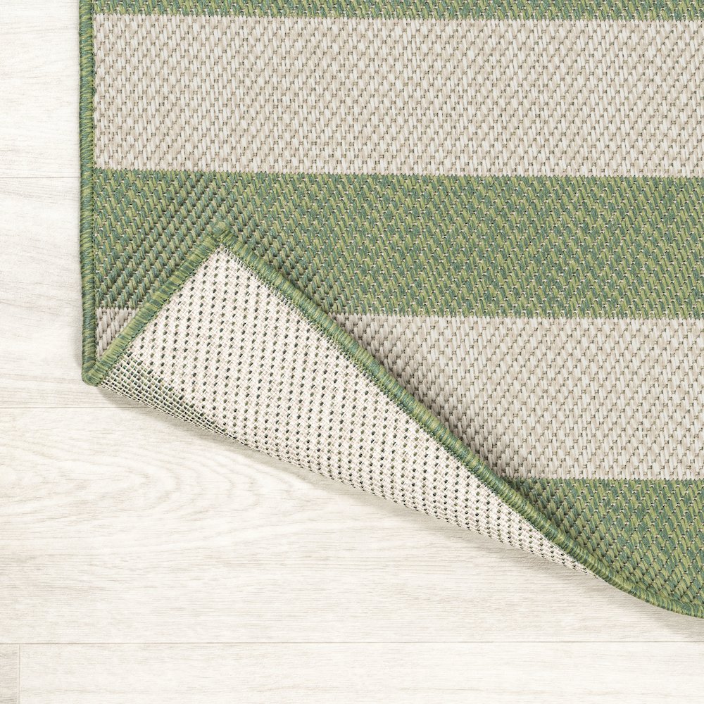 Negril Two Tone Wide Stripe Indoor/Outdoor Area Rug. Picture 3