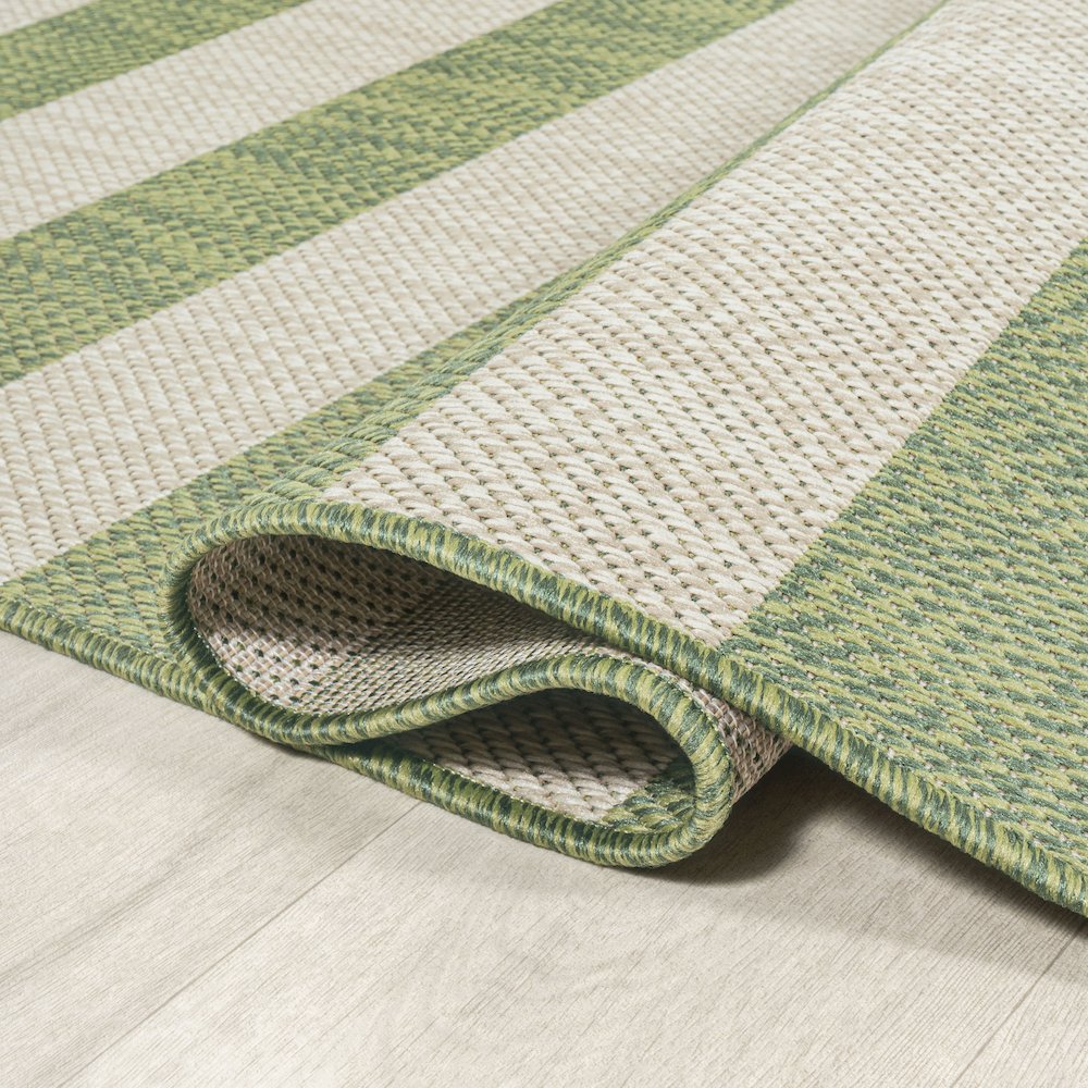 Negril Two Tone Wide Stripe Indoor/Outdoor Area Rug. Picture 6