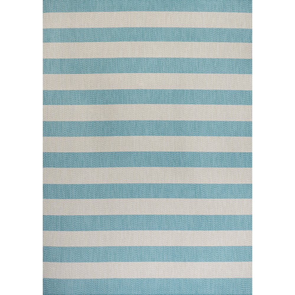 Negril Two Tone Wide Stripe Indoor/Outdoor Area Rug. Picture 1