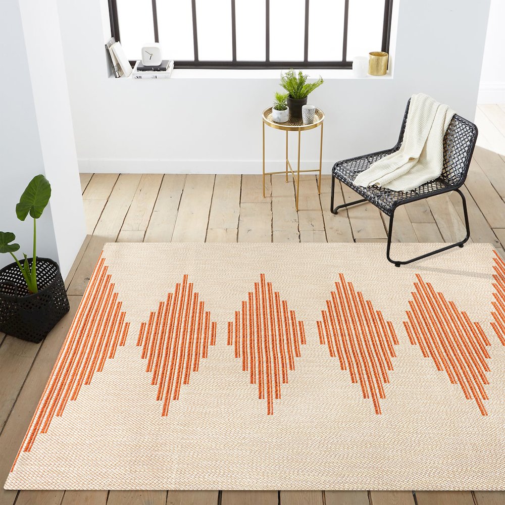 Vinales Diamond Stripe Indoor/Outdoor Area Rug. Picture 14