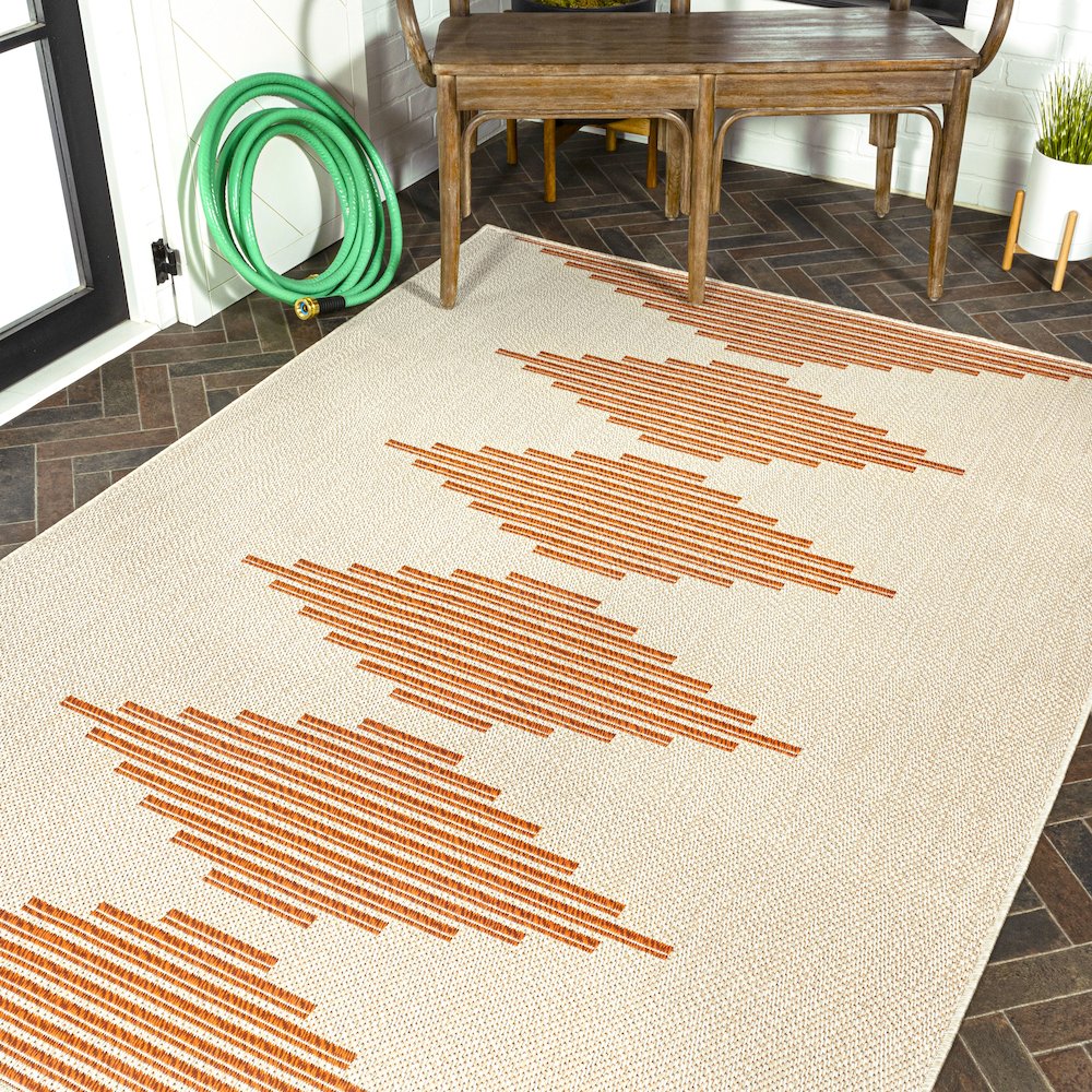 Vinales Diamond Stripe Indoor/Outdoor Area Rug. Picture 8