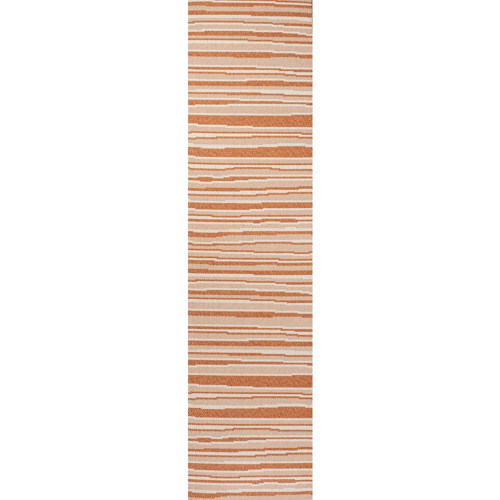 Castara Wavy Stripe Modern Indoor/Outdoor Area Rug. Picture 1