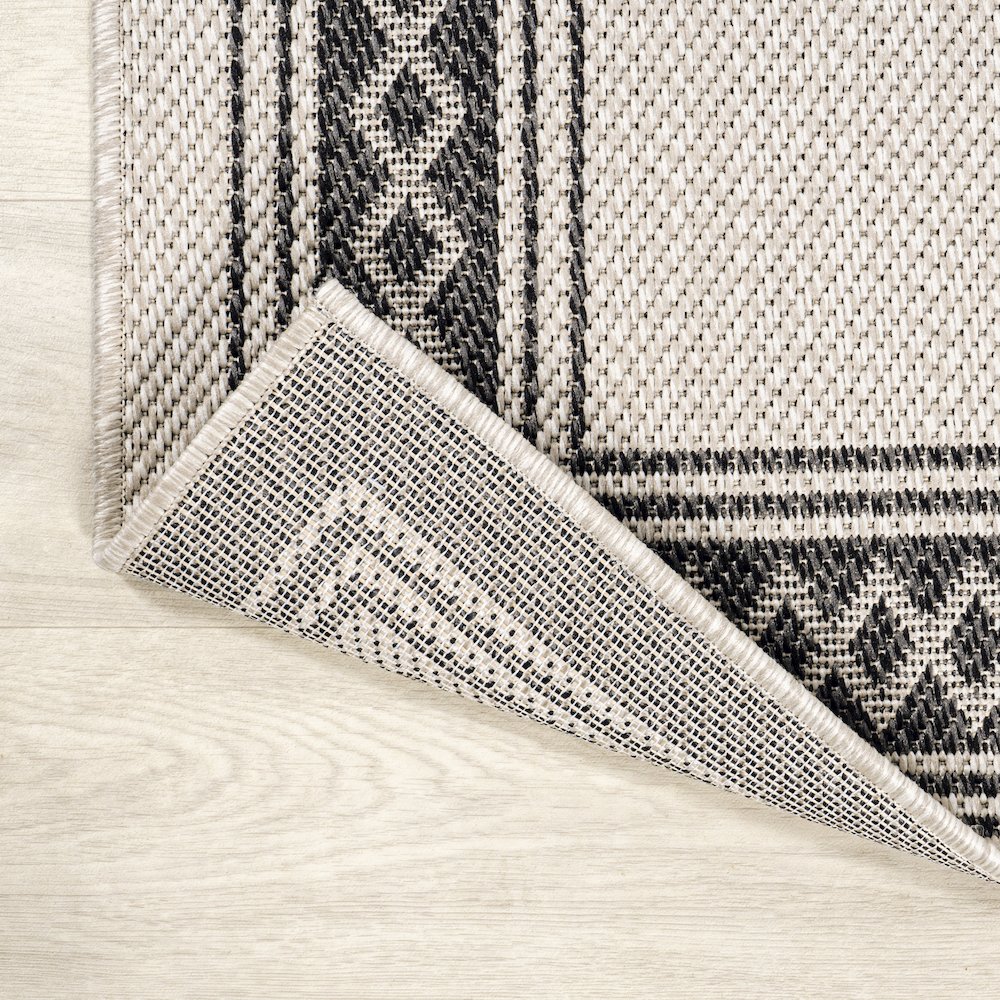 Lucia Classic Diamond Border Indoor/Outdoor Area Rug. Picture 3