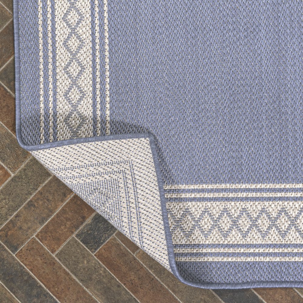Lucia Classic Diamond Border Indoor/Outdoor Area Rug. Picture 3