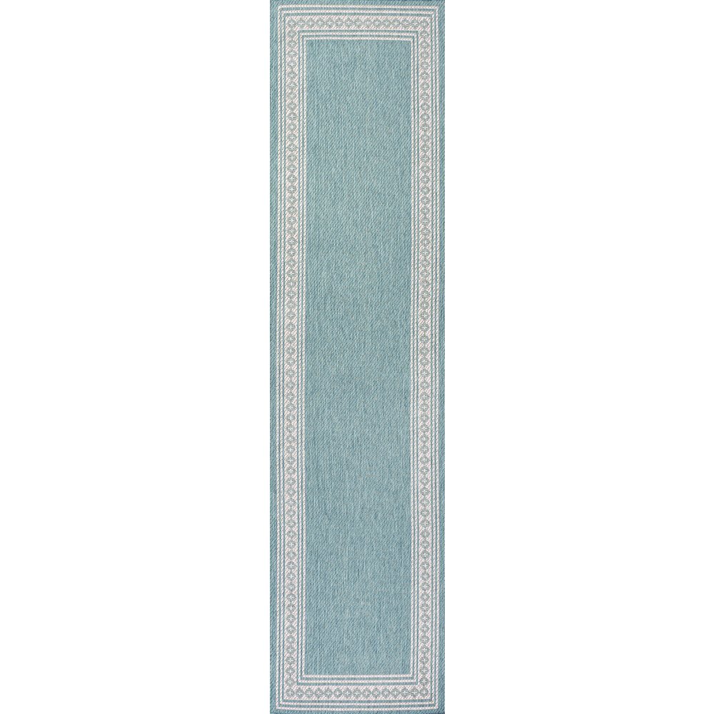 Lucia Classic Diamond Border Indoor/Outdoor Area Rug. Picture 1