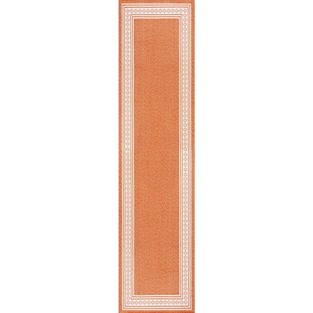 Lucia Classic Diamond Border Indoor/Outdoor Area Rug. Picture 1