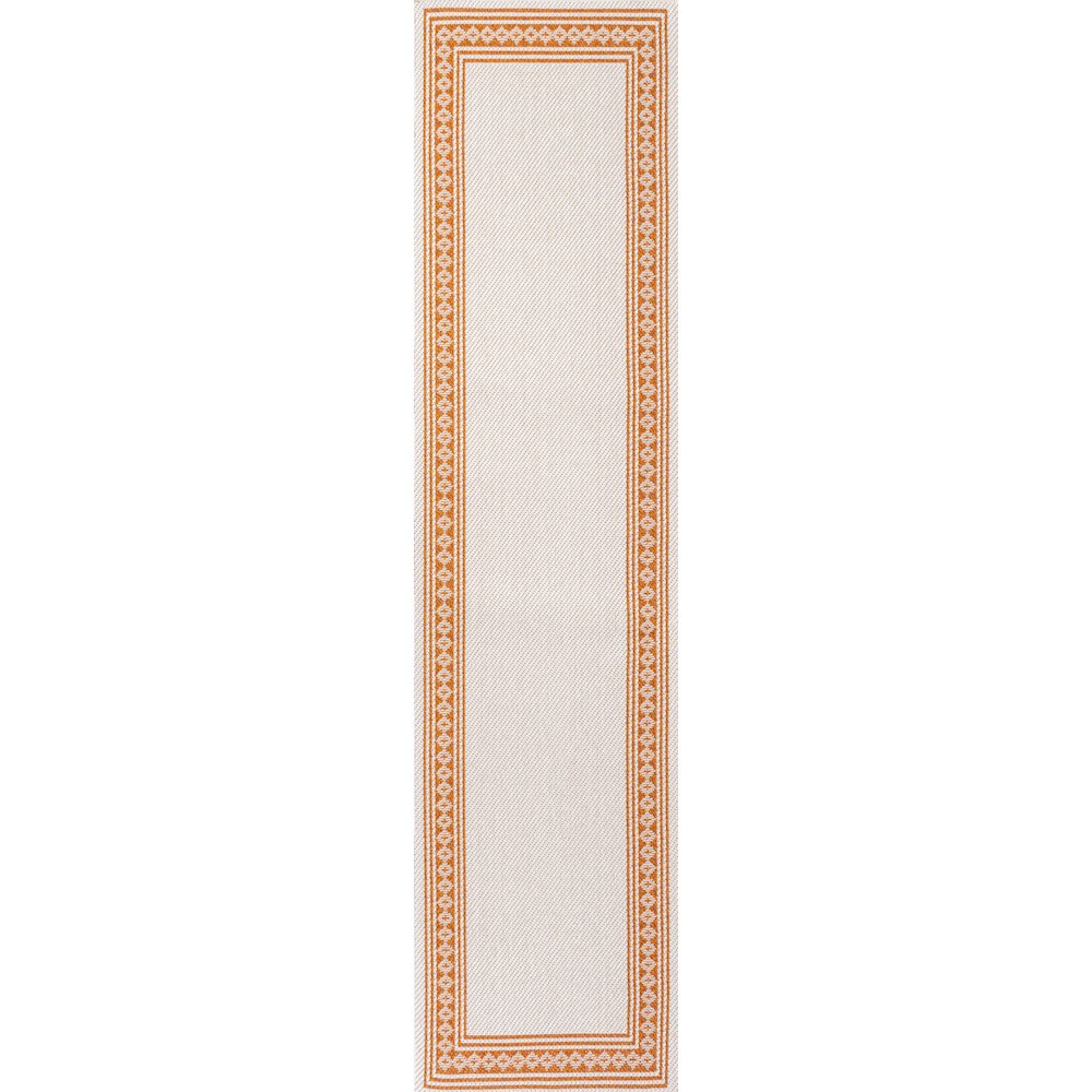 Lucia Classic Diamond Border Indoor/Outdoor Area Rug. Picture 1