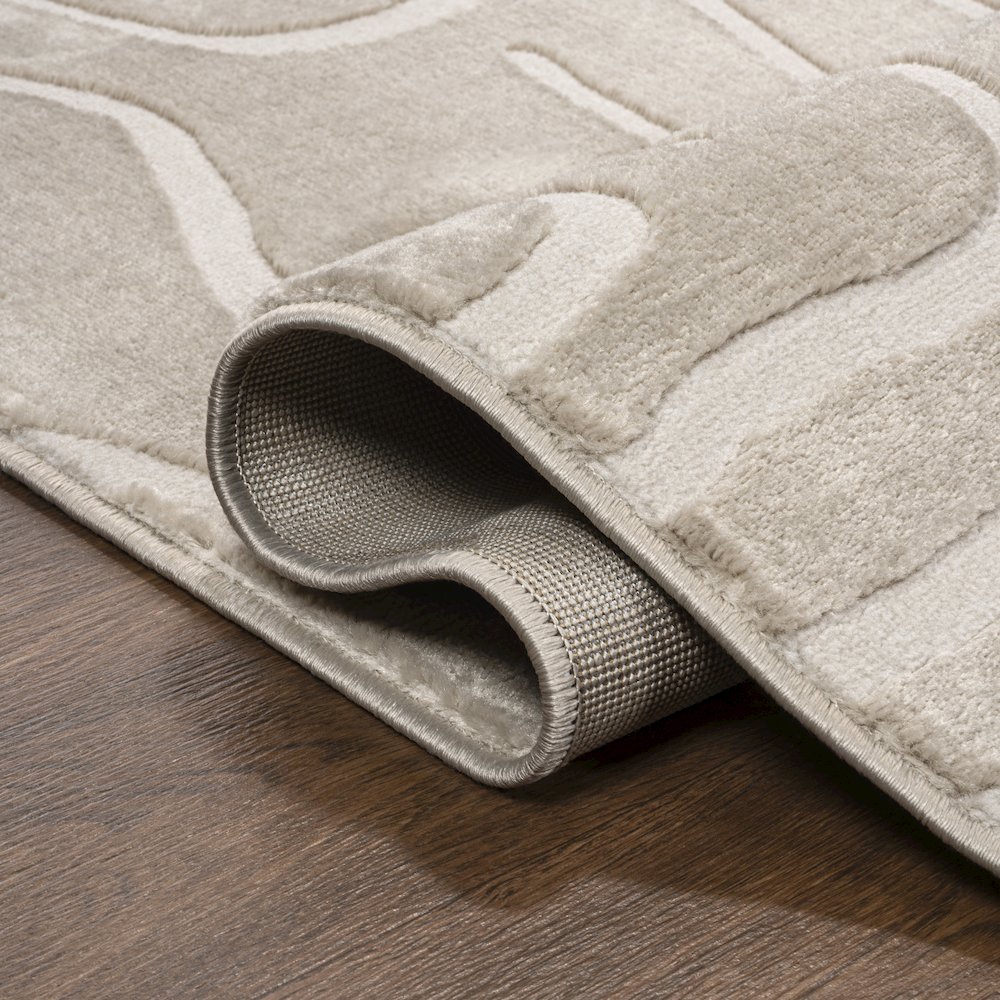 Alcina Modern Scandinavian Graphic Lines High-Low Area Rug. Picture 3