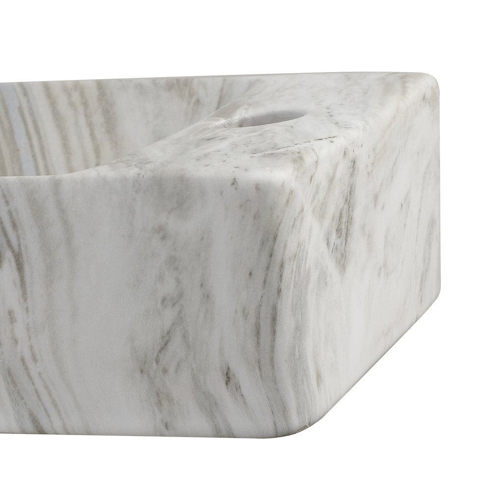 Felix 15 in. W x 8.5 in. D Wall Mounted Rectangular Ceramic Space-Saving Mini. Picture 4