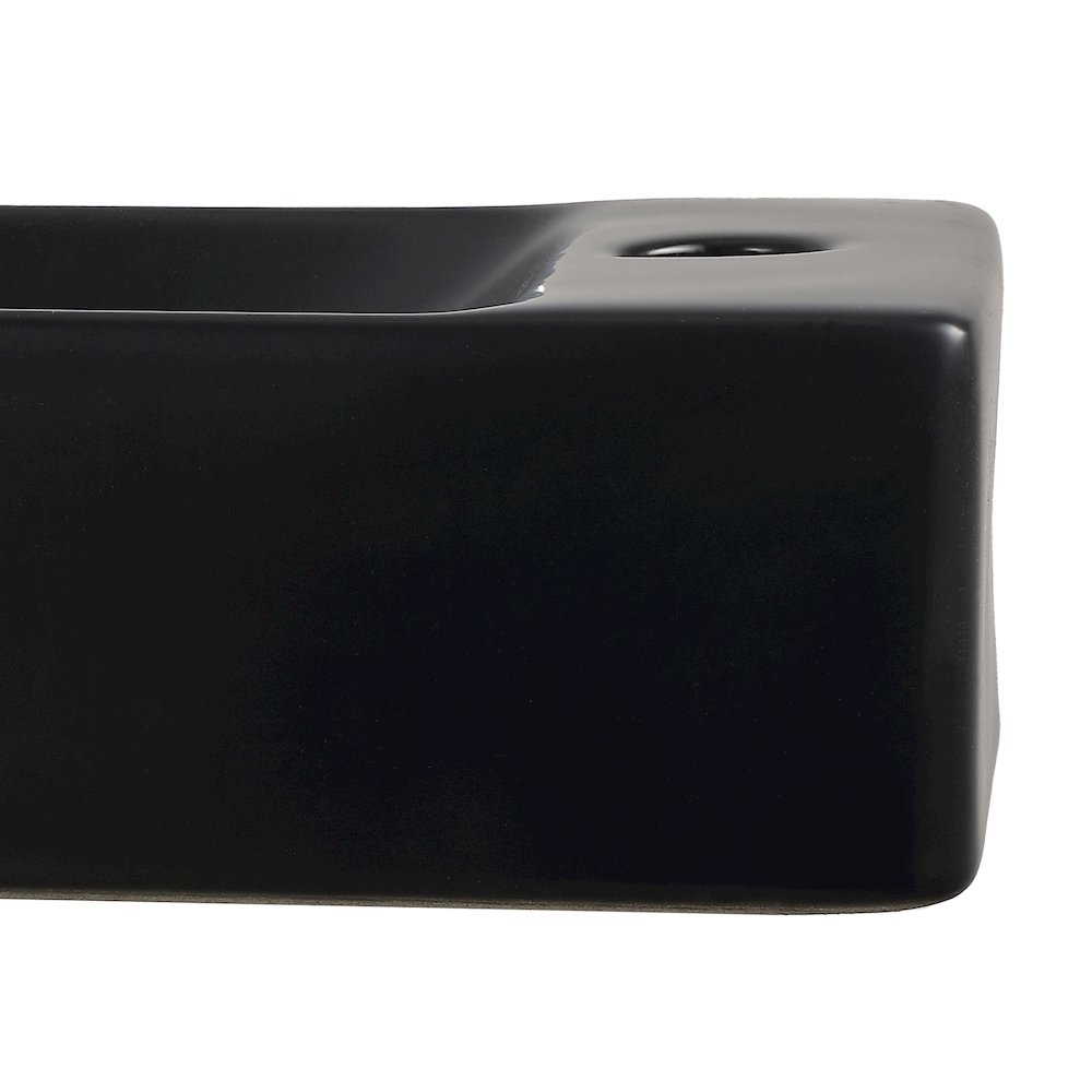 Felix 15 in. W x 8.5 in. D Wall Mounted Rectangular Ceramic Space-Saving Mini. Picture 4