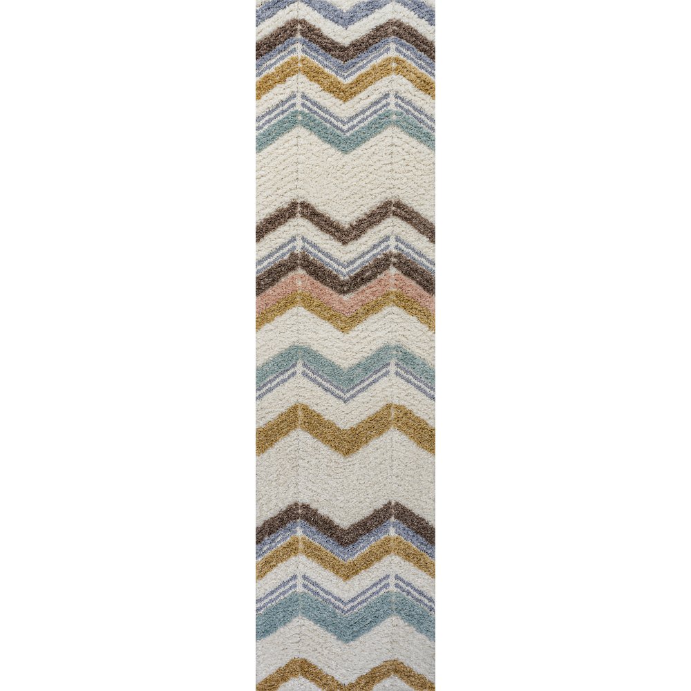 Elin Chevron High-Low Area Rug. Picture 1