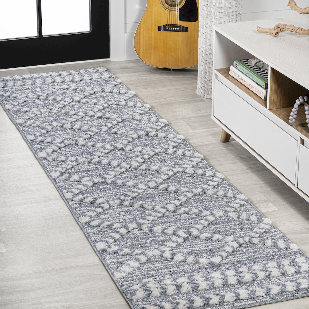 Sofie Moroccan Trellis High-Low Area Rug. Picture 2