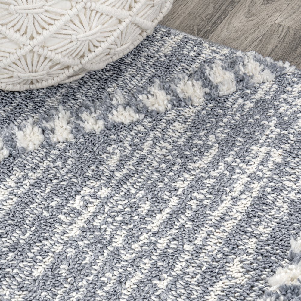 Sofie Moroccan Trellis High-Low Area Rug. Picture 4