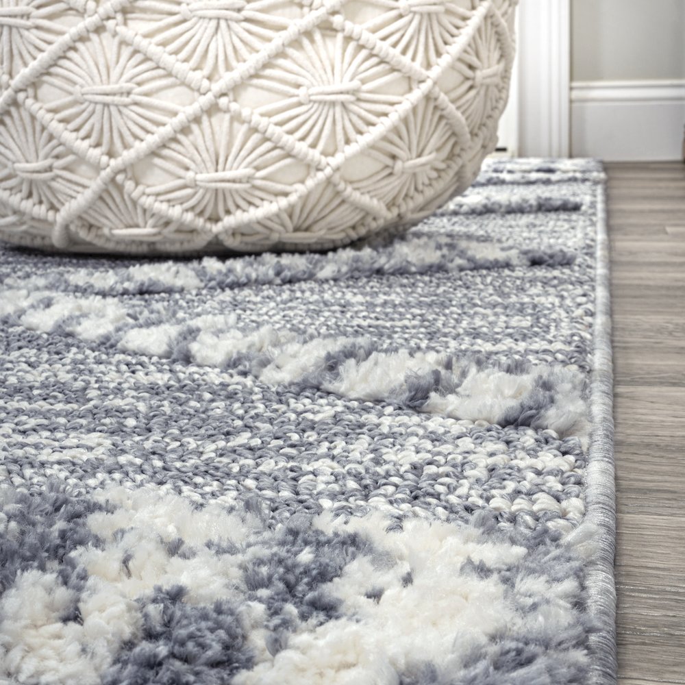 Sofie Moroccan Trellis High-Low Area Rug. Picture 5
