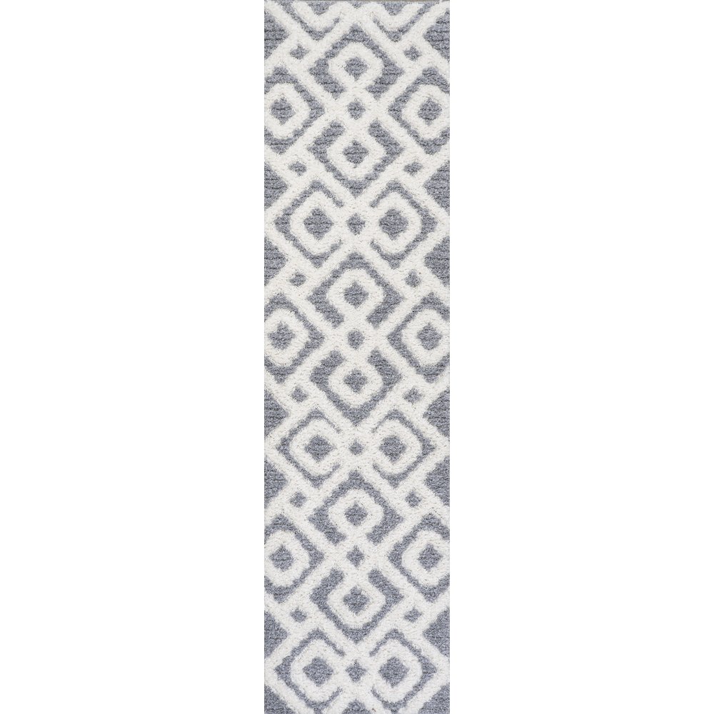 Astrid Retro Trellis High-Low Area Rug. Picture 1